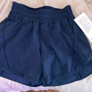 Navy Lululemon Tracker Shorts